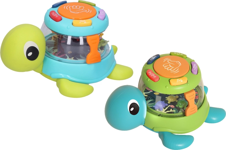 Tartaruga musicale con tamburello ed effetti