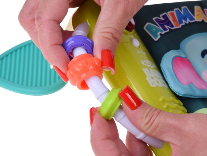 Massaggiagengive in silicone e maniglia con perline