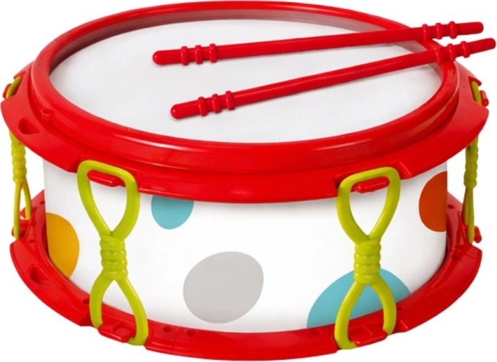 Tamburo con bacchette per i primi ritmi