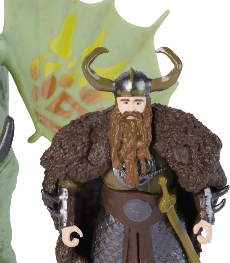 Il vichingo Stoick pronto in sella