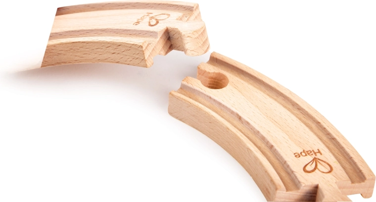 Binari corti curvi in legno