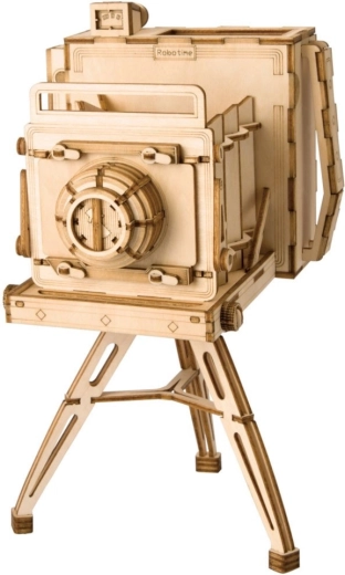 RoboTime puzzle 3D in legno macchina fotografica storica