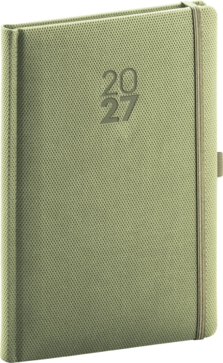 Agenda settimanale Notique Diamante 2027 oliva 15 × 21 cm