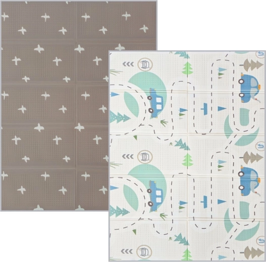 Nanna tappetino da gioco pieghevole reversibile 200 × 150 cm strada