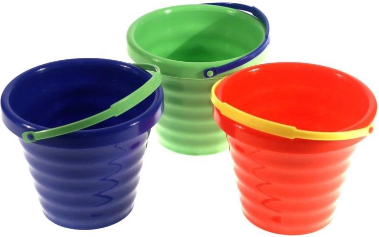 Secchiello per bambini per la sabbia 16 cm con manico 1,4 l - 1 pezzo