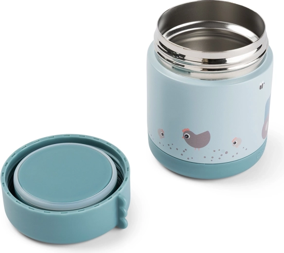 Done by Deer contenitore termico per alimenti Tiny farm blu 300 ml