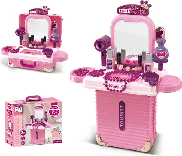 2 in 1 piccolo valigetta e tavolino da trucco con specchio SPARKYS