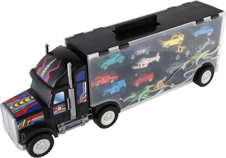 Valigetta portaoggetti trasparente a forma di camion