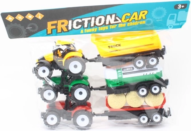 Trattore con rimorchio – set da 3 pz in sacchetto