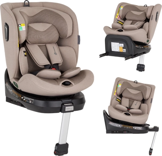 Petite&Mars seggiolino auto girevole Twistguard Pro i-Size tan brown air 40–150 cm (0–36 kg)