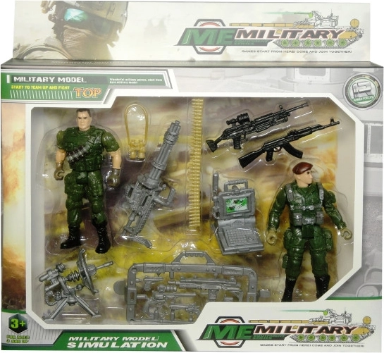 Set militare di personaggi e accessori