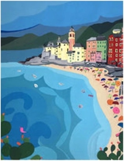 Norimpex Pittura con numeri Spiaggia cittadina 40 × 50 cm