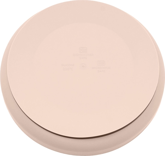 Piatto in silicone con ventosa