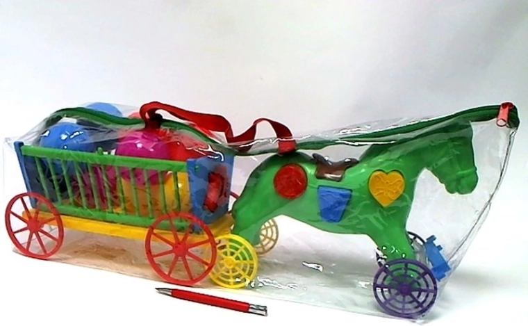 Cavallino educativo con carro