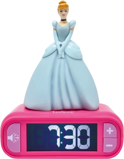Sveglia con luce notturna 3D Disney Principesse Cenerentola