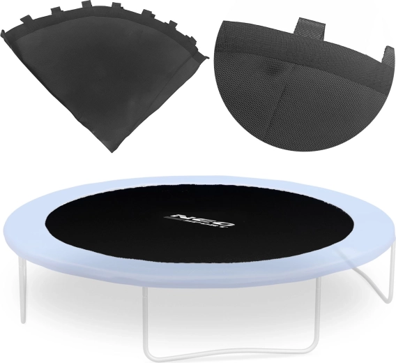 Tappeto elastico di salto per trampolino Neo-Sport 140 cm (4,5 ft), 30 agganci