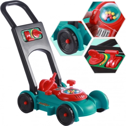 Tagliaerba per bambini con casco e tanica WOOPIE