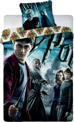 Biancheria da letto in cotone Harry Potter Il principe mezzosangue scura 140 × 200 cm