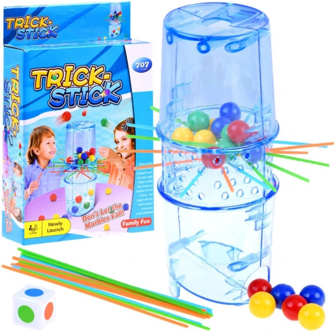 Gioco di destrezza Trick Stick palline cadenti
