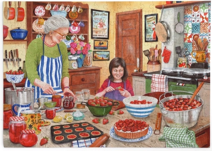 Puzzle House of Puzzles Marmellata di fragole, 250 pezzi grandi