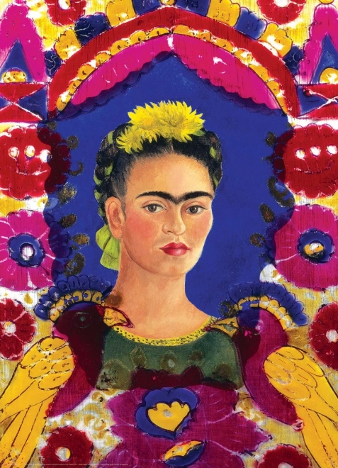Puzzle Ritratto di Frida Kahlo con cornice 1000 pezzi EUROGRAPHICS