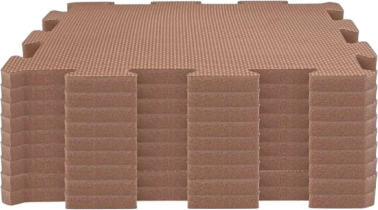 NIDO NIDO tappetino da gioco in schiuma a puzzle caramel (9 pezzi)