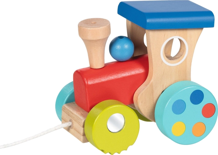 Locomotiva in legno da trainare Jumping Loko - 1 pezzo