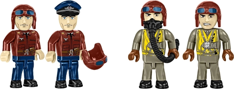 Minifigure dei piloti per scene e esposizione