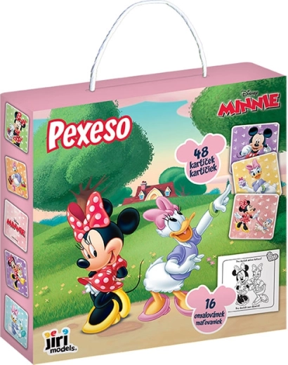 Memory in scatola con album da colorare Minnie