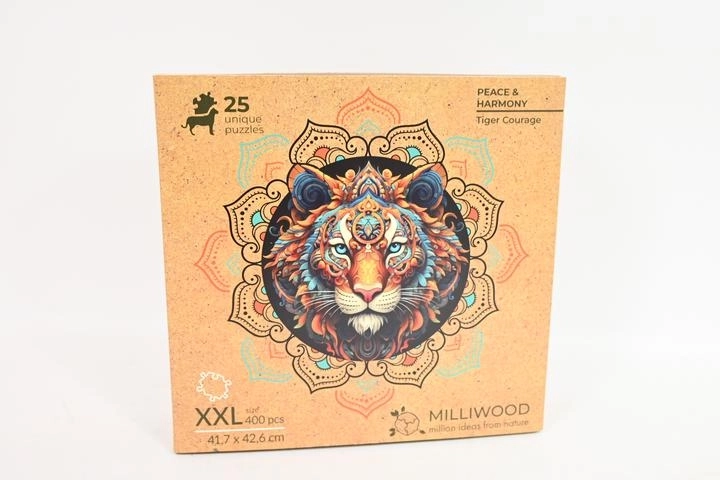 Milliwood Peace and Harmony – puzzle in legno Tigre da 400 pezzi
