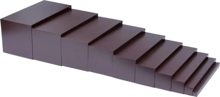 Blocchi marroni Montessori Moyo