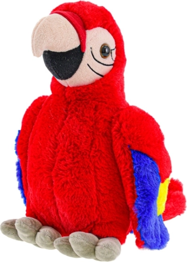 Pappagallo di peluche 27 cm rosso