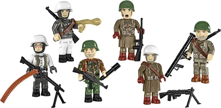 Sei minifigure per il fronte invernale