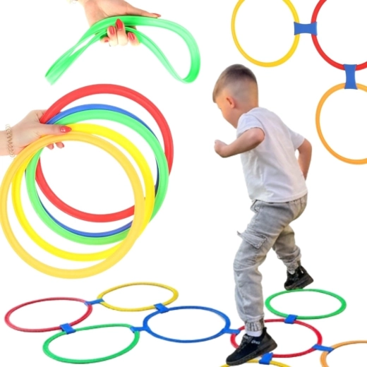 Set di cerchi per gioco della campana Woopie - 10 pezzi