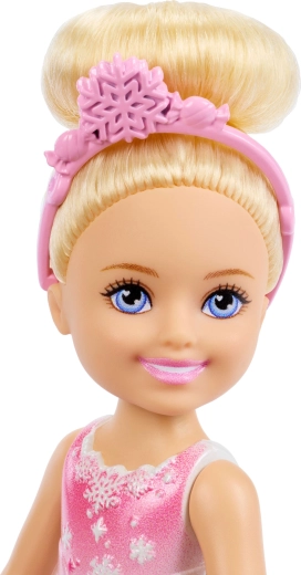 Cerchietto con fiocco di neve e chignon da ballerina