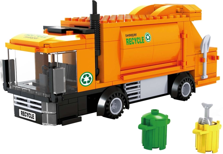 Set di costruzione compatibile BLOXO netturbini 209 pezzi