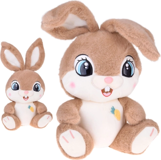 Coniglietto di peluche Karmelek 40 cm con orecchie pieghevoli