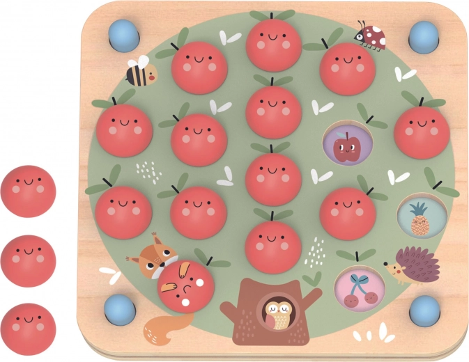 Gioco di memoria in legno Mele TOOKY TOY