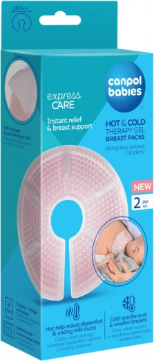 Impacco gel per il seno hot & cold 2 pz canpol babies