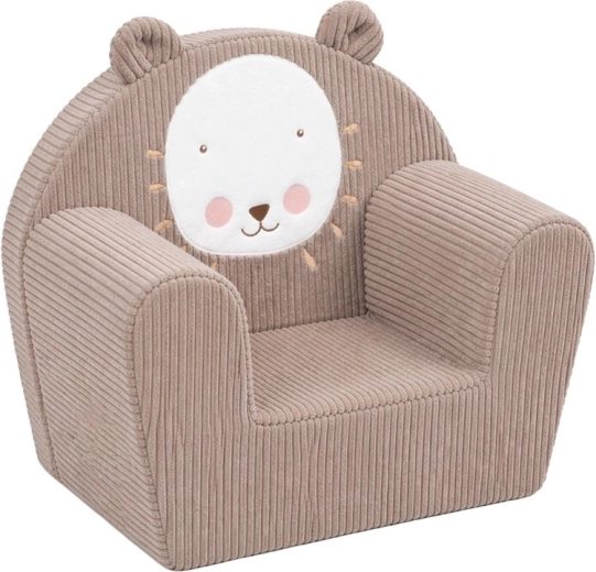 Poltroncina per bambini in velluto a coste New Baby Leone