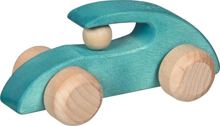 La glassa colorata mette in risalto la venatura del legno