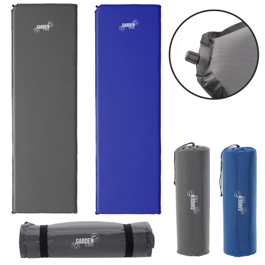 Materassino autogonfiante da trekking 180 × 50 × 2,5 cm, 850 g, grigio/blu