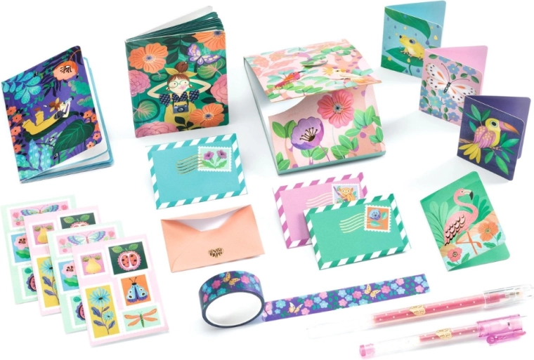 Set creativo con illustrazioni