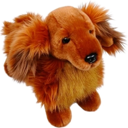 Bassotto di peluche marrone 30 cm