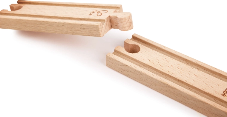 Binari corti dritti in legno
