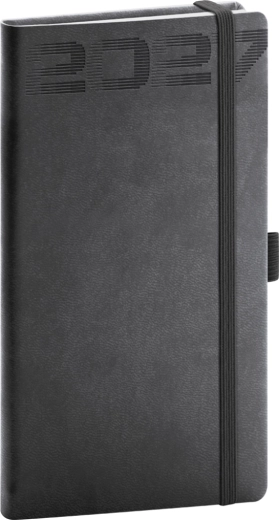 Agenda tascabile Notique Aprint Top 2027 nera 9 x 15,5 cm