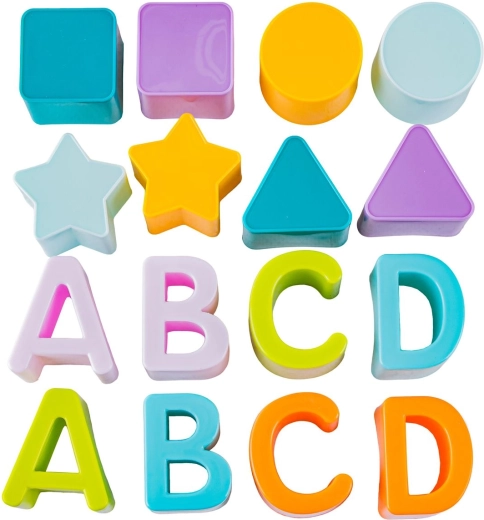 Lettere e forme di base in un unico gioco
