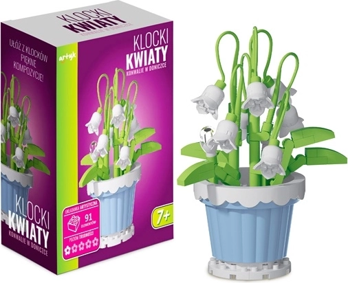 Set di costruzioni: mughetti in vaso (91 pezzi)