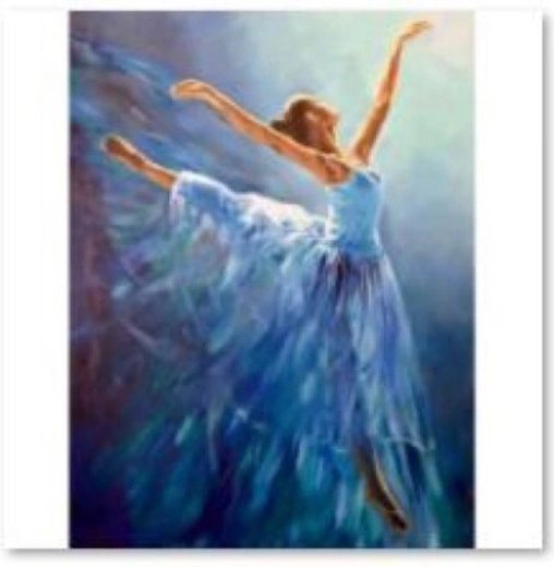 Mosaico di diamanti (diamond painting) ballerina 30 × 40 cm