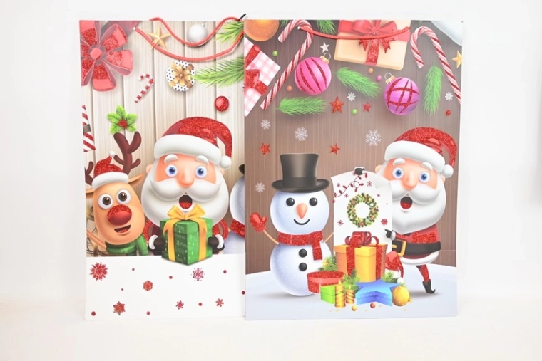 Sacchetto regalo con motivo festivo XL - 1 pezzo
